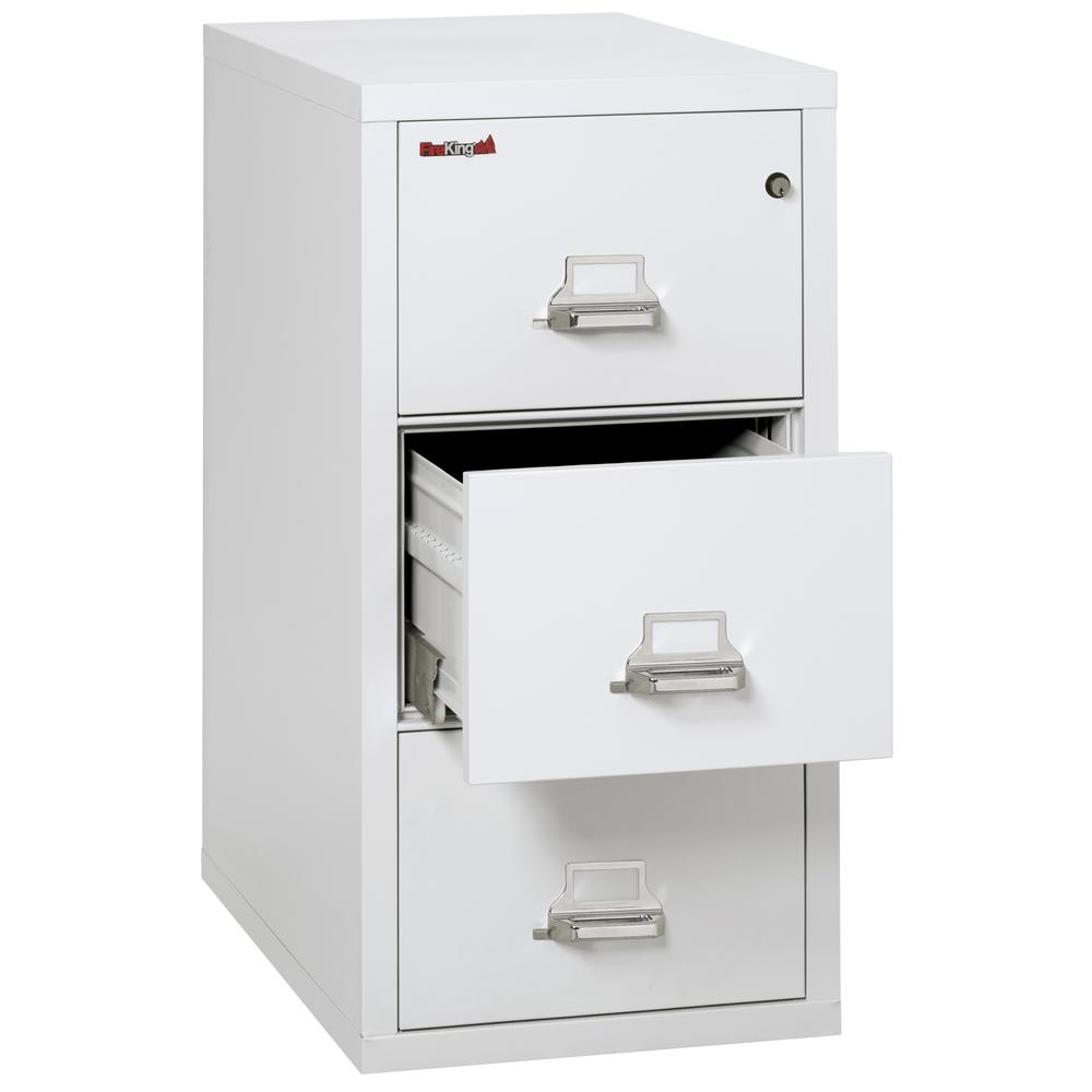 Vertical File Cabinet, 3 Drawer Legal 31 1/2" Depth, Arctic White