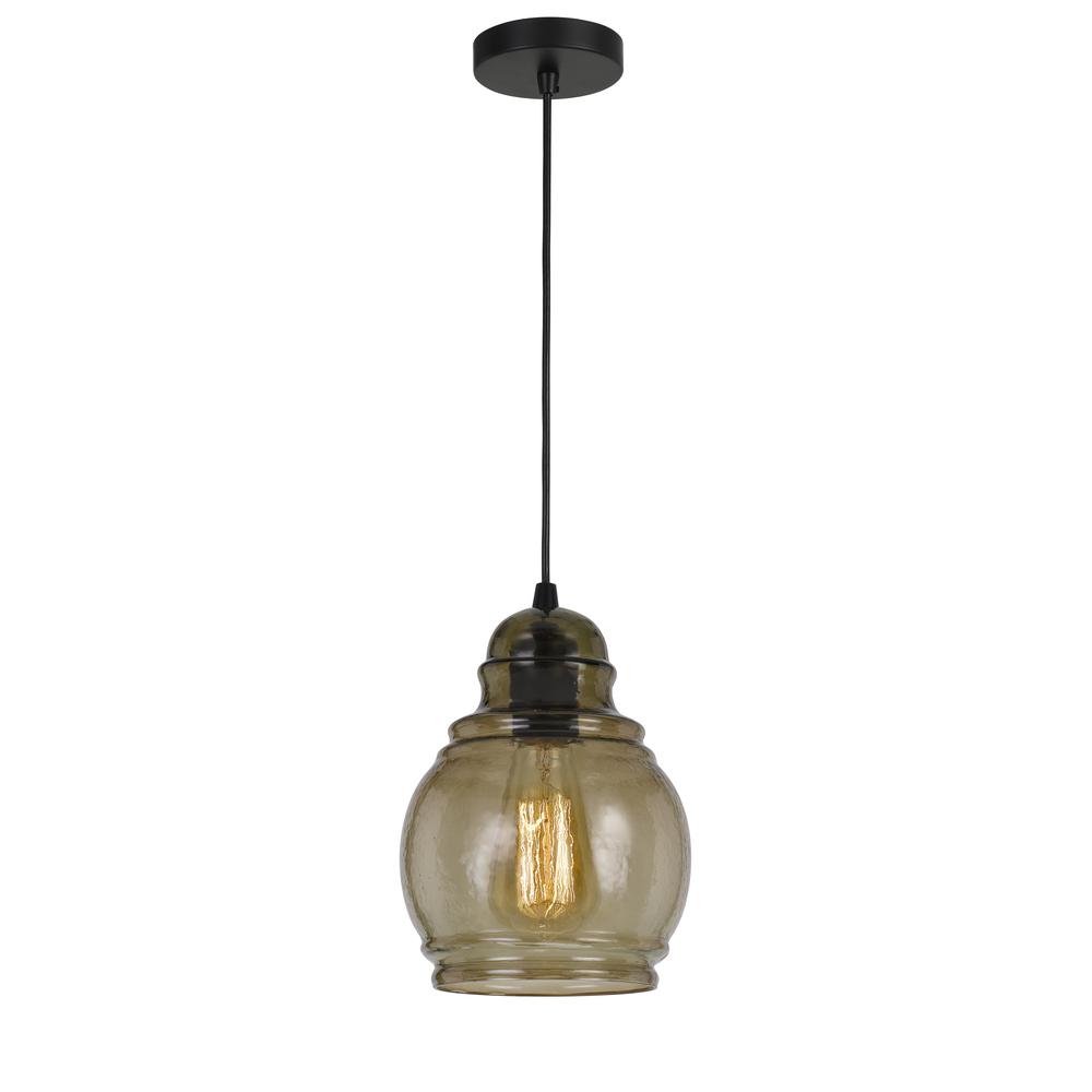 60W Teramo RippLED Glass Pendant (Edison Bulb Not Included). Picture 4
