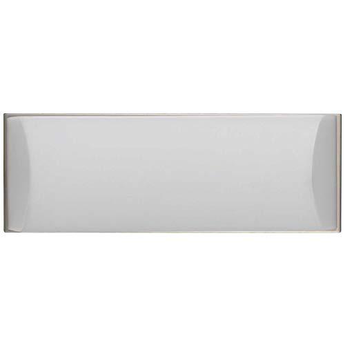 integrated LED 13W, 940 Lumen, 80 CRI Dimmable Vanity Light With Acrylic Diffuser in Brushed Steel. Picture 1