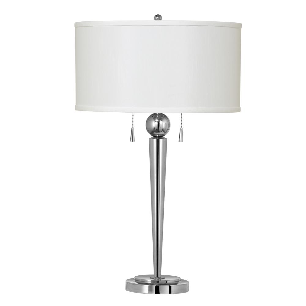 28.5" Height Metal Table Lamp in Chrome. Picture 1