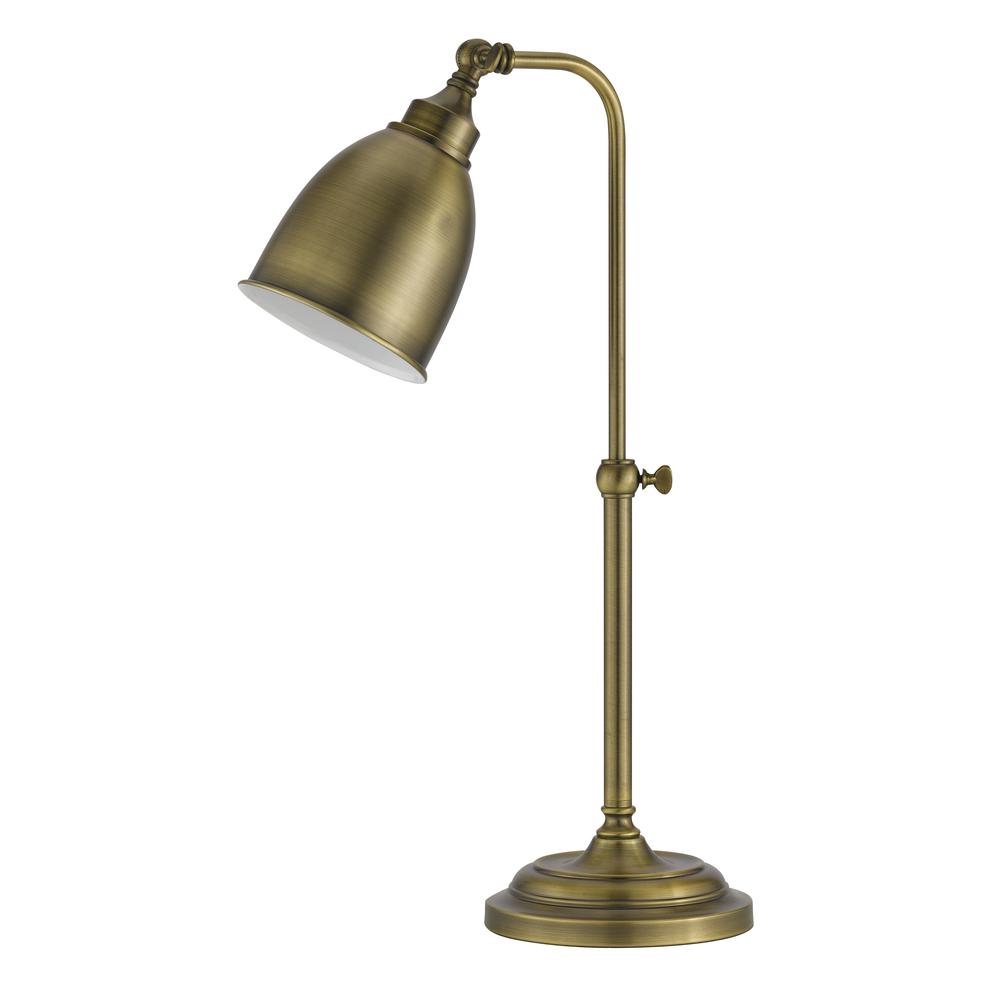 25" Height Metal Table Lamp in Antique Brass. Picture 1