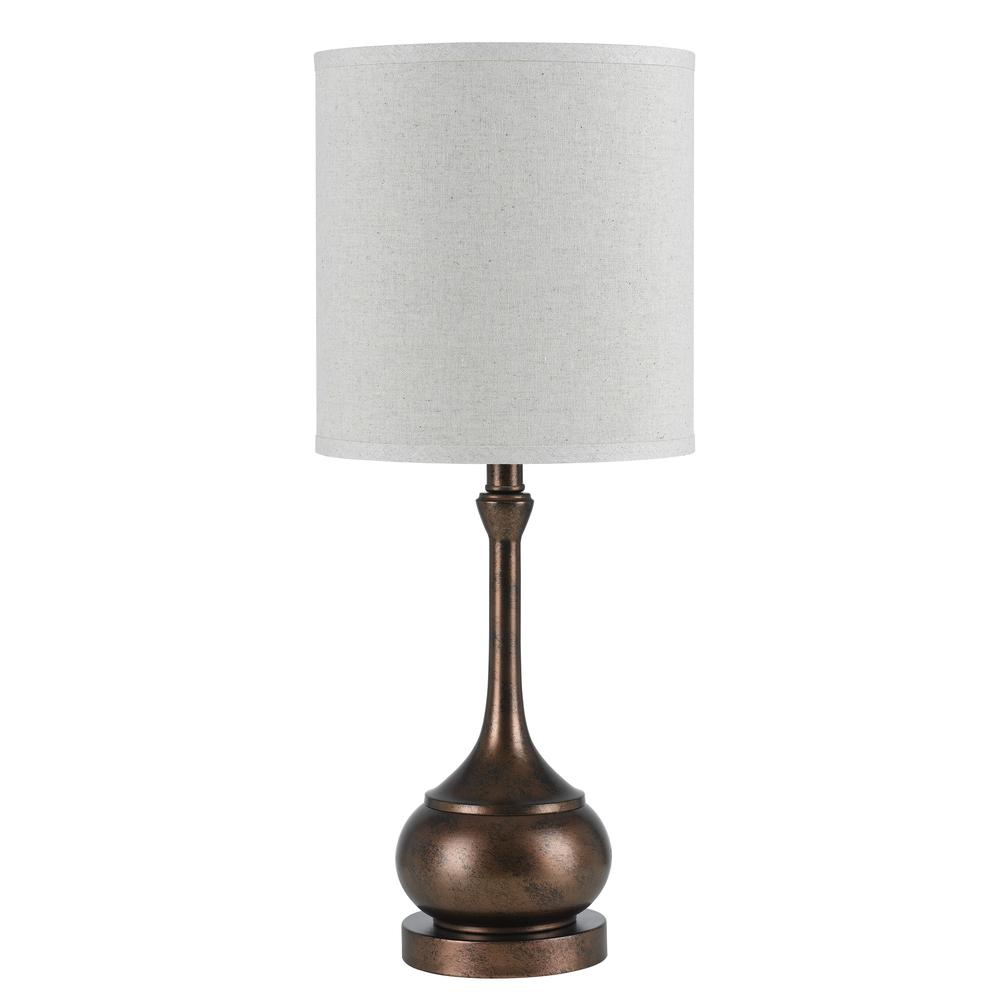 24.5" Height Metal Accent Lamp in Rust. Picture 1