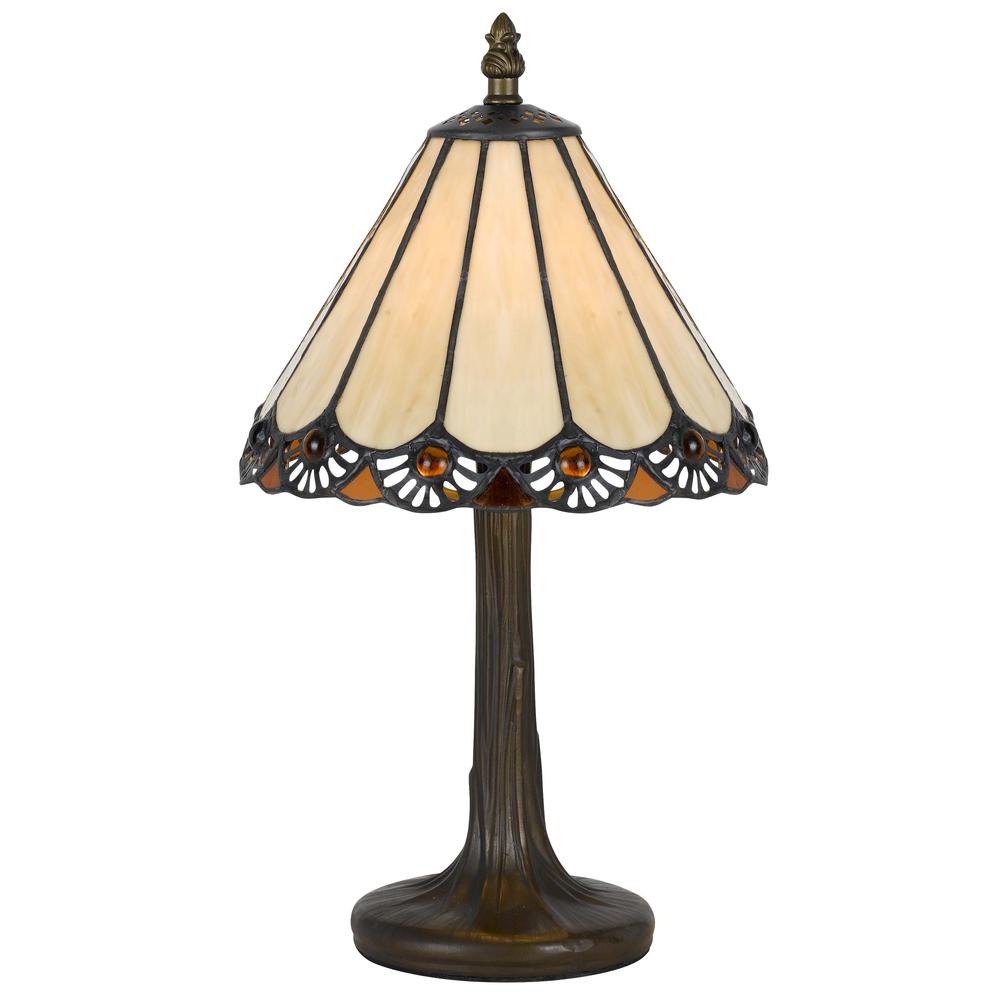 13.5" Height Zinc Cast Accent Lamp in Antique Brass. The main picture.