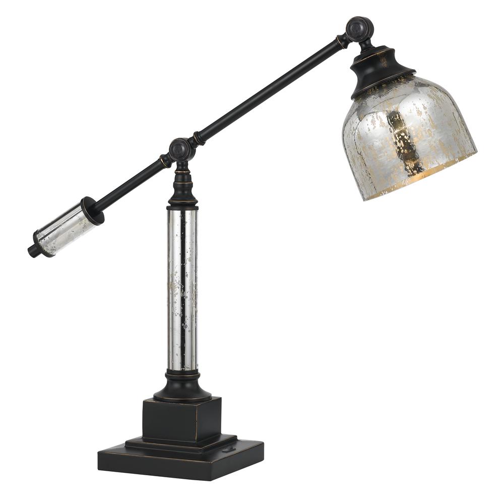 24.5" Height Metal Desk Lamp in Dark Bronze. Picture 1