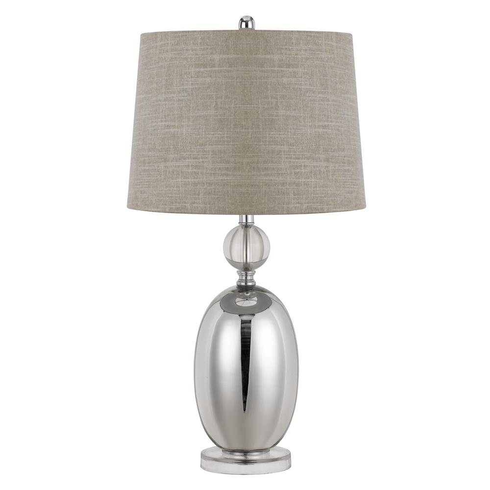 150W 3 Way Perth Glass Table Lamp. Picture 2