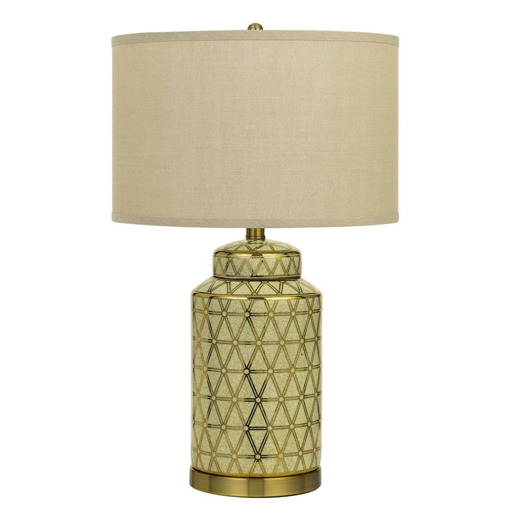 Barletta Ceramic Table Lamp With Hardback Fabric Shade (Sold And Priced As Pairs). Picture 1