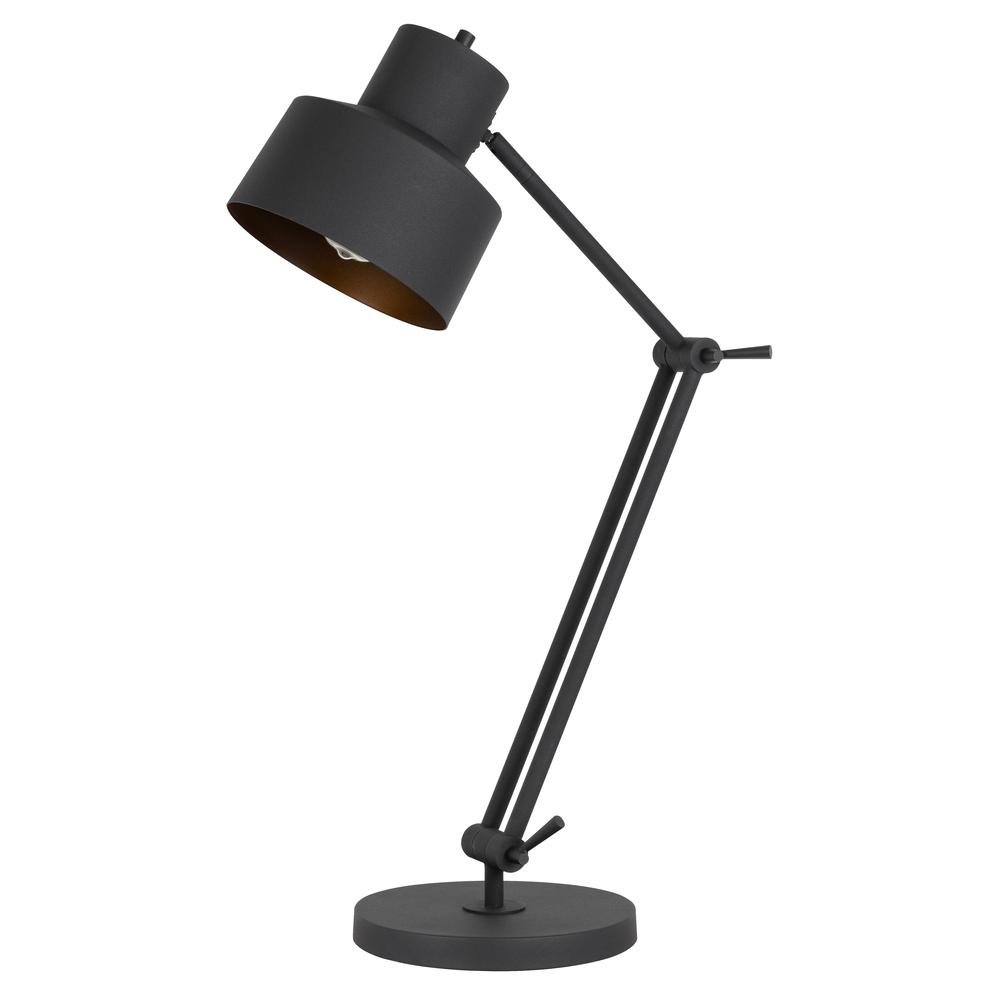 60W Davidson metal desk lamp with weighted base, adjustable upper. Picture 1