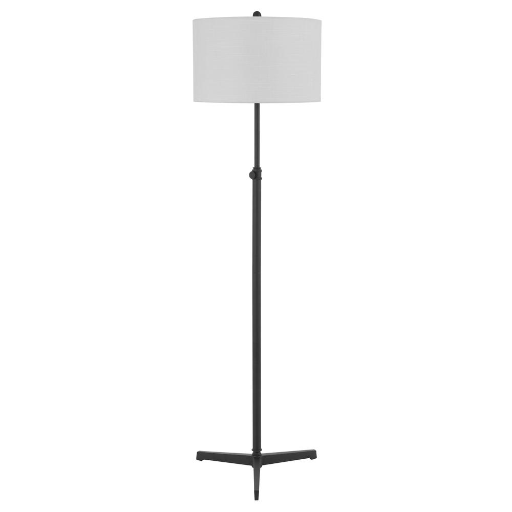 150W 3 way Rolla metal floor lamp with hardback fabric shade. Picture 1