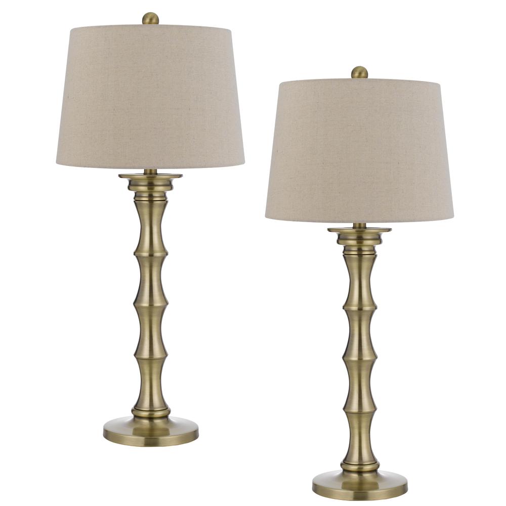 150W 3 way Rockland metal table lamp. Priced and sold as pairs. Picture 1