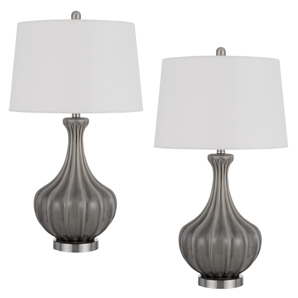 150W 3 way Duxbury ceramic table lamp. Priced and sold as pairs. Picture 1