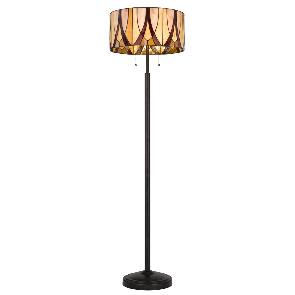 60W x 2 Tiffany floor lamp. Picture 2