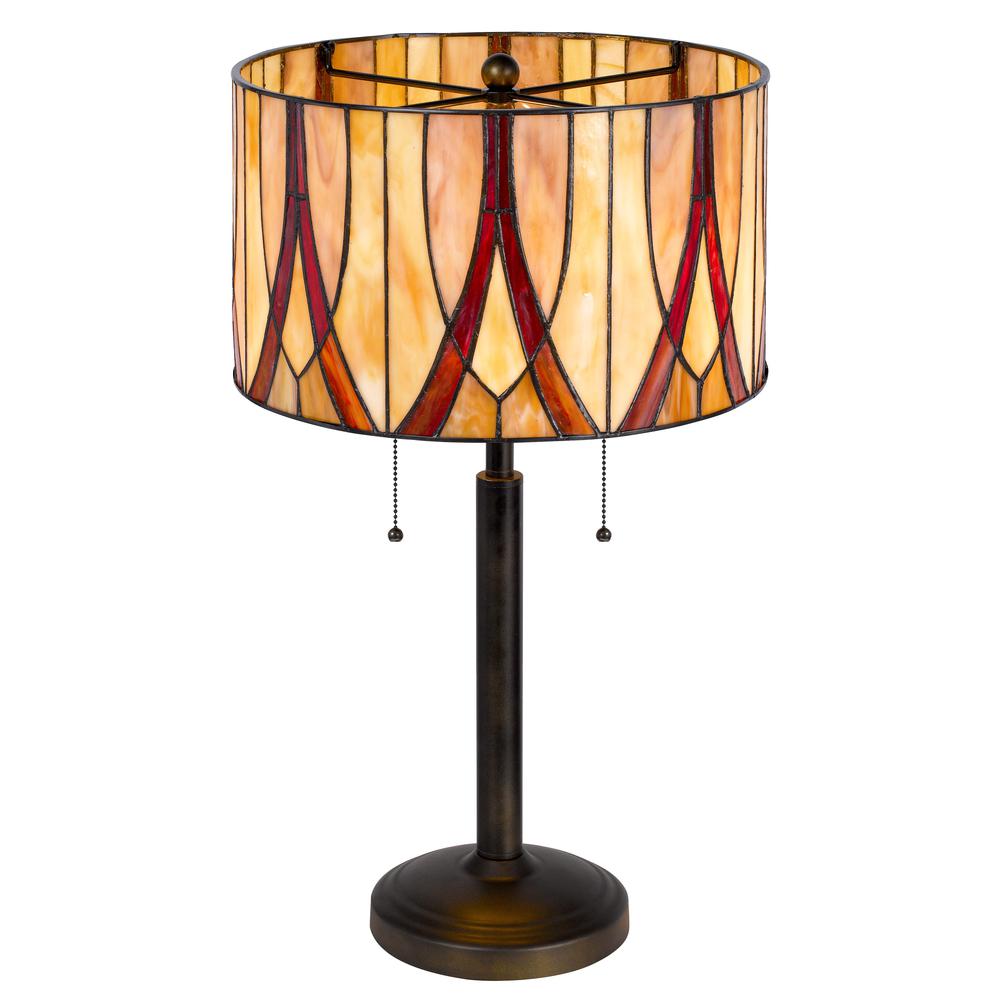 60W x 2 -Tiffany table lamp. Picture 2