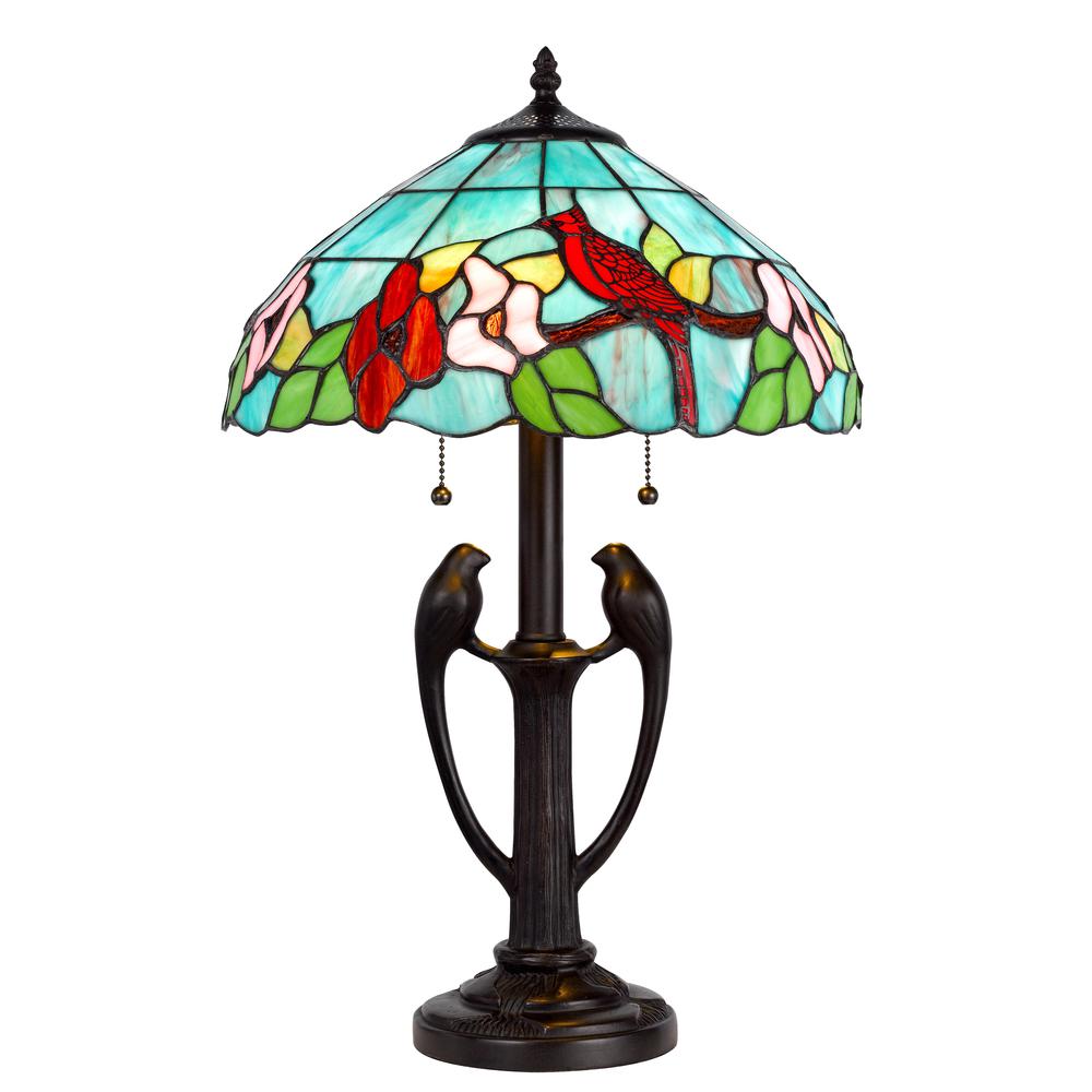 60W x 2 ;Tiffany table lamp. Picture 1