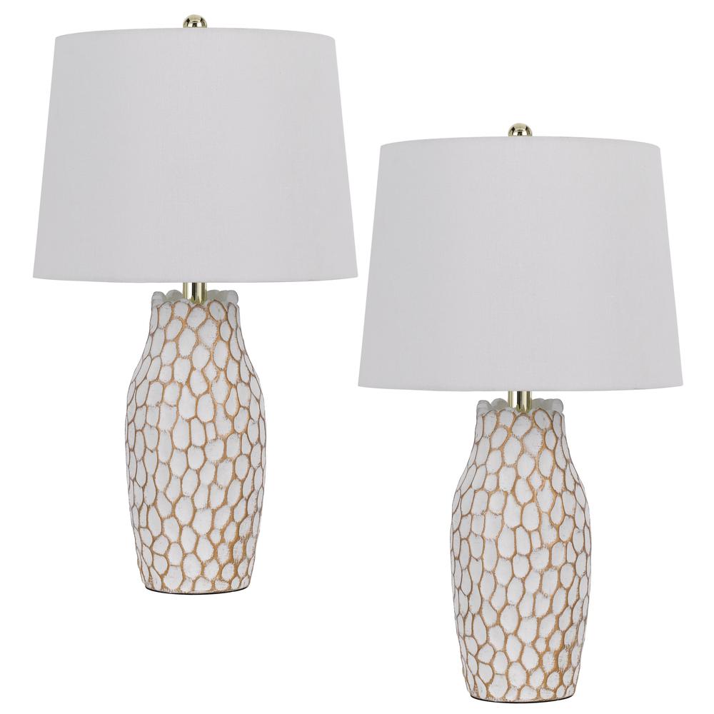 100W Elmira Ceramic table lamp. Priced and sold as pairs. Picture 1