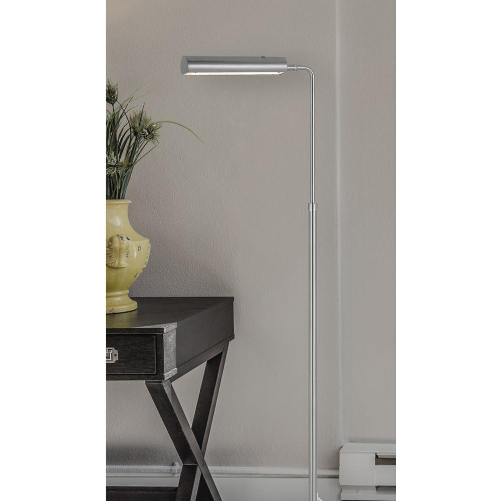 Delray 17W, 3000K non dimmable integrated LED metal floor lamp. Picture 5