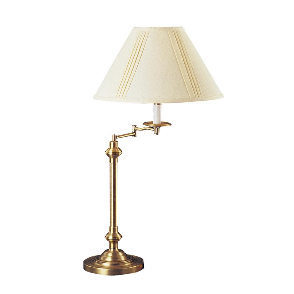 29.5" Height Metal Table Lamp in Antique Brass. Picture 1