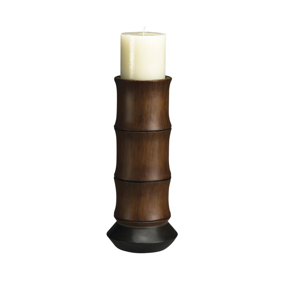 Bamboo Candle Holder. Picture 1