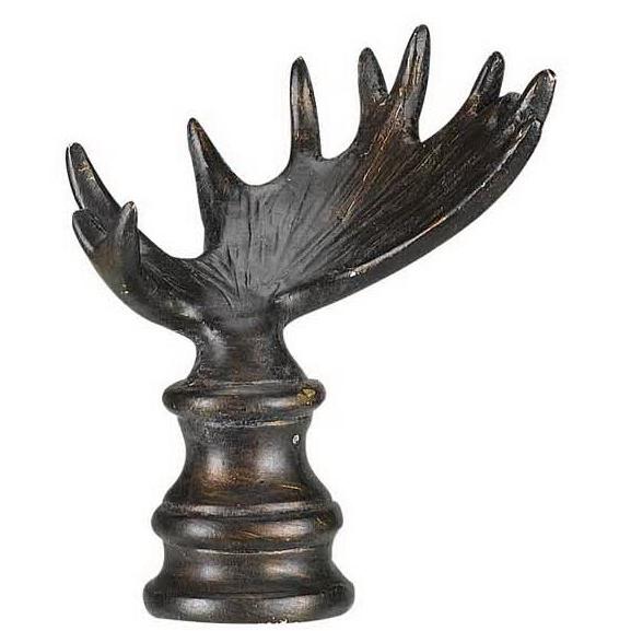 Moose antler finial. The main picture.
