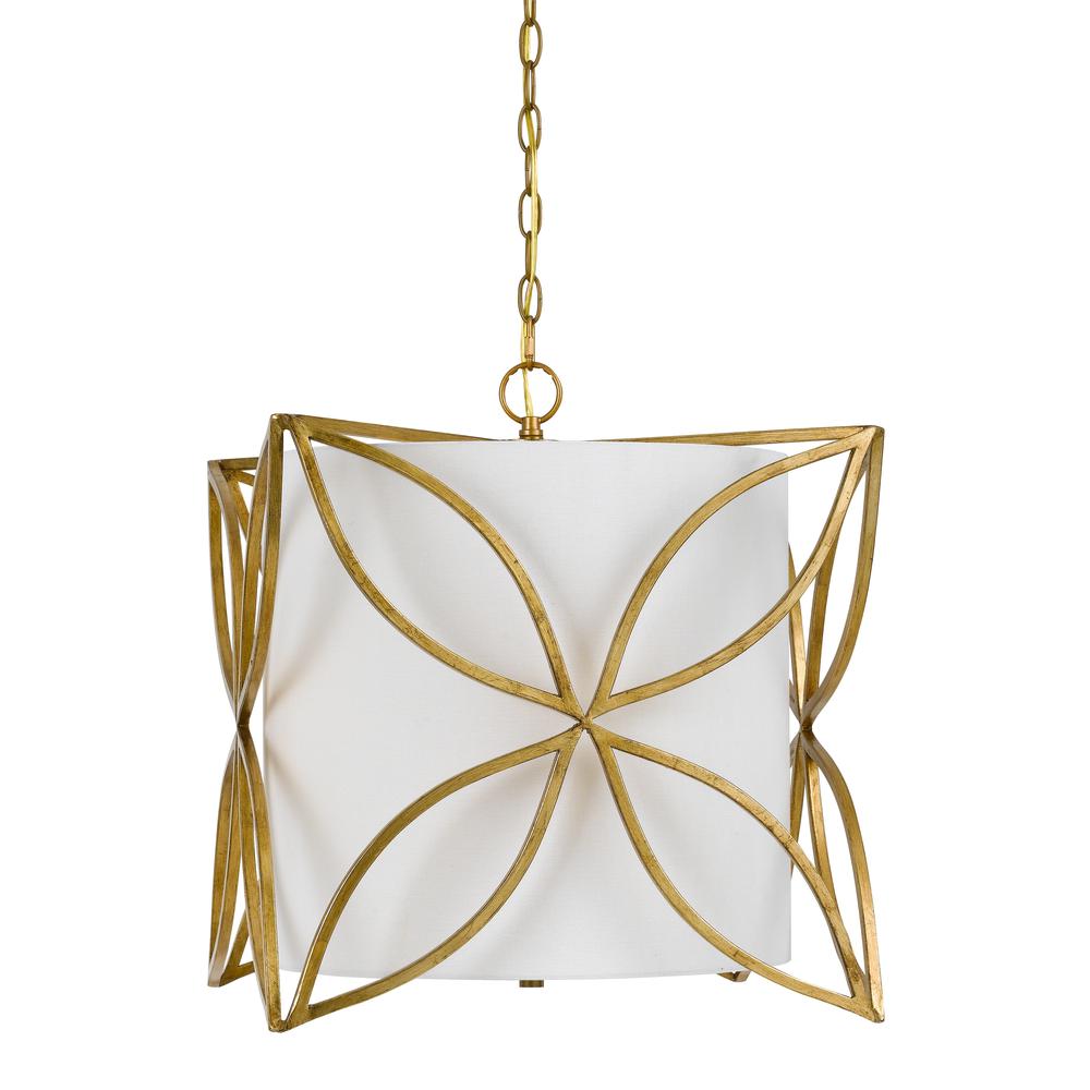 19.5" Inch Metal Chandelier in French Gold. The main picture.
