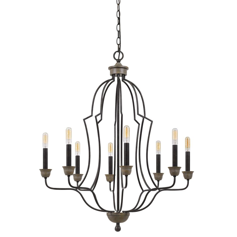 60W X 8 Lebrija Metal Chandelier (Edison Bulbs Not included). The main picture.