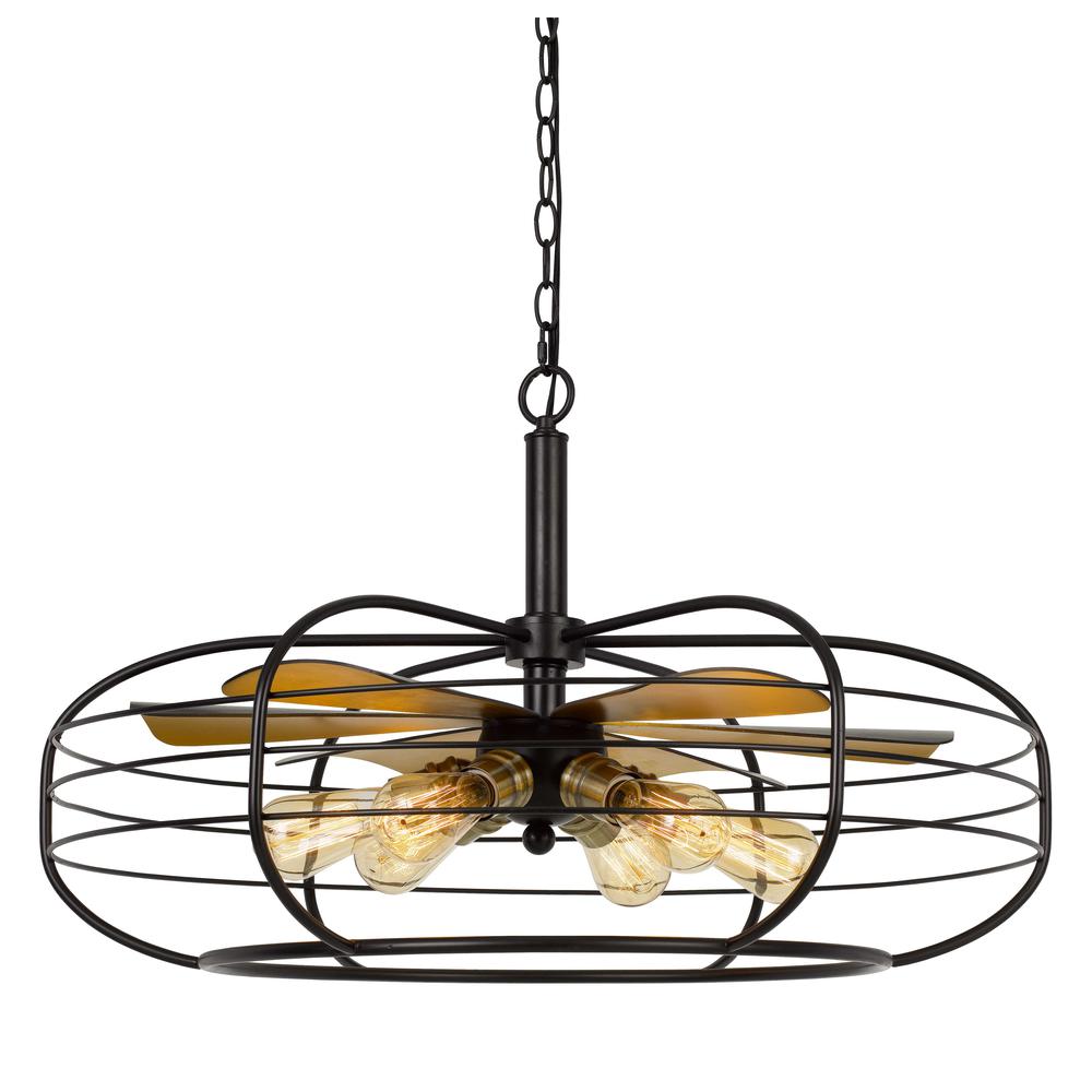 Margo 60W X 6 Metal Chandelier (Edison Bulbs Not included). Picture 1