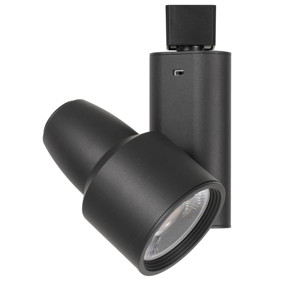Integrated dimmable 40W LED track fixture with 3 level temperature control. 2700K/3000K/4000K., Black. Picture 1