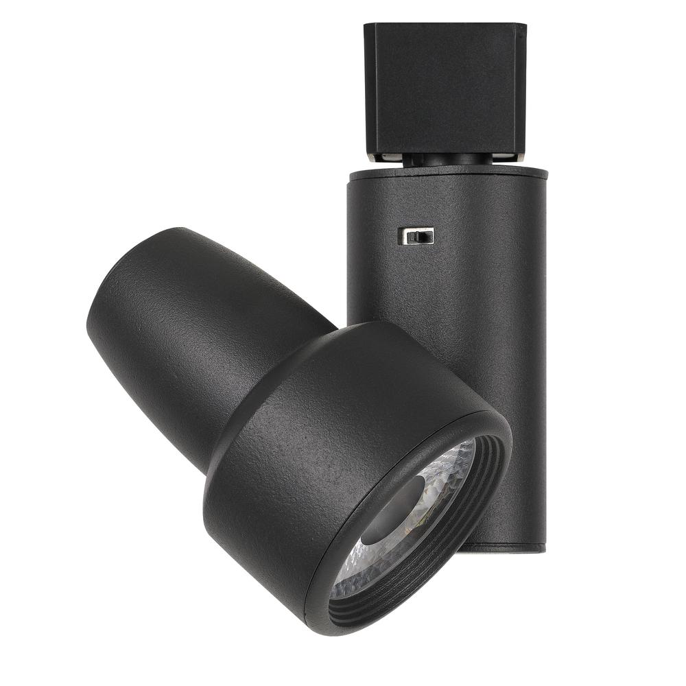 Integrated dimmable 20W LED track fixture with 3 level temperature control. 2700K/3000K/4000K., Black. Picture 1