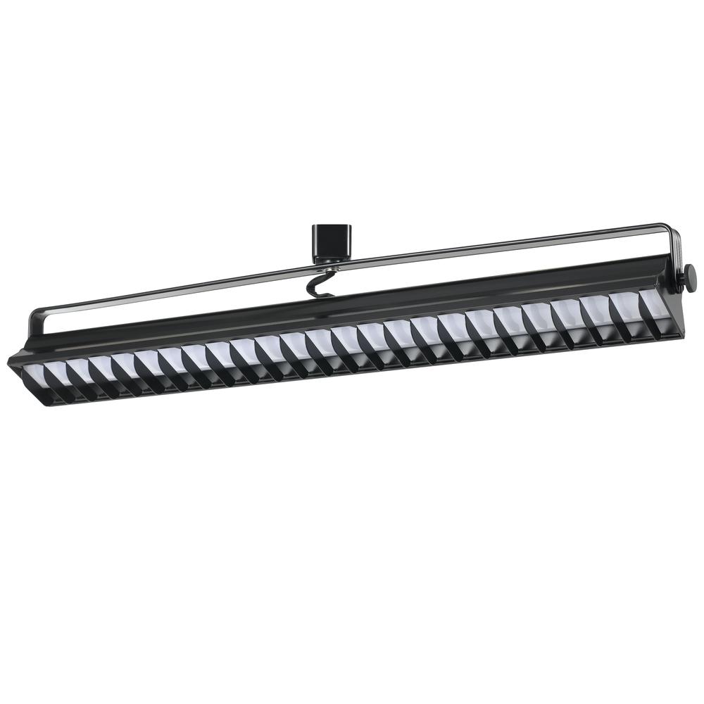 Ac 60W, 4000K, 3960 Lumen, Dimmable integrated LED Wall Wash Track Fixture, HT633LBK. Picture 1
