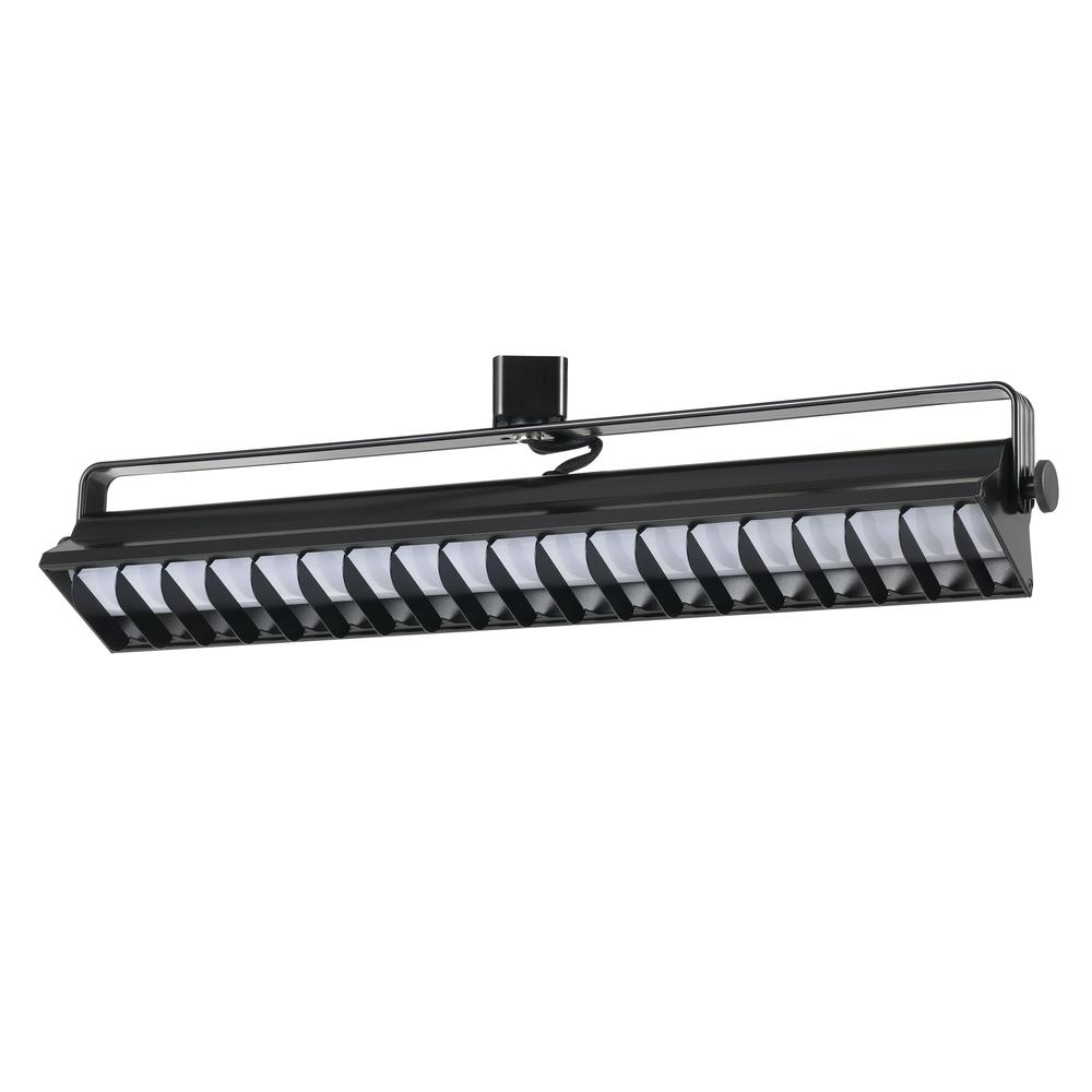 Ac 40W, 4000K, 2640 Lumen, Dimmable integrated LED Wall Wash Track Fixture, HT633MBK. Picture 1
