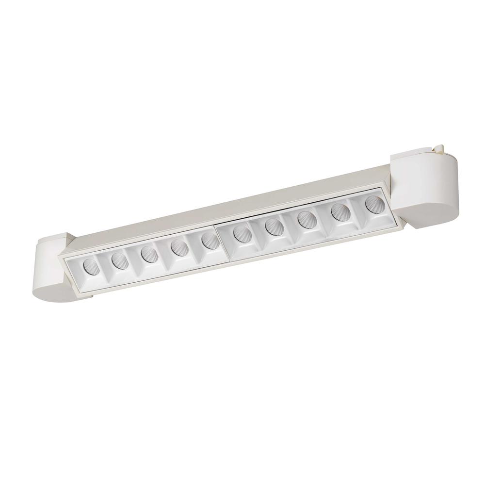 Dimmable integrated LED 60W,  3024 Lumen, 85 CRI, 3000K, 3 Wire Wall Wash Track Fixture, HT812SWH. Picture 1