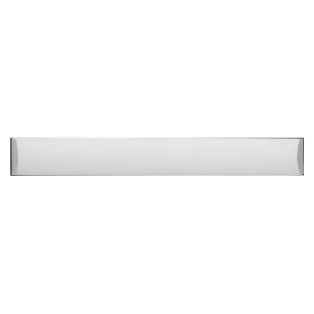 integrated LED 39W, 3500 Lumen, 80 CRI Dimmable Vanity Light With Acrylic Diffuser (color: Brushed Steel). Picture 1