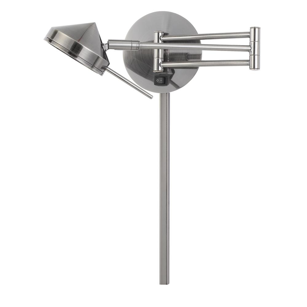 LED 6W Zug Wall Swing Arm Reading Lamp. 3 Ft Wire Cover included, WL2926GM. Picture 1