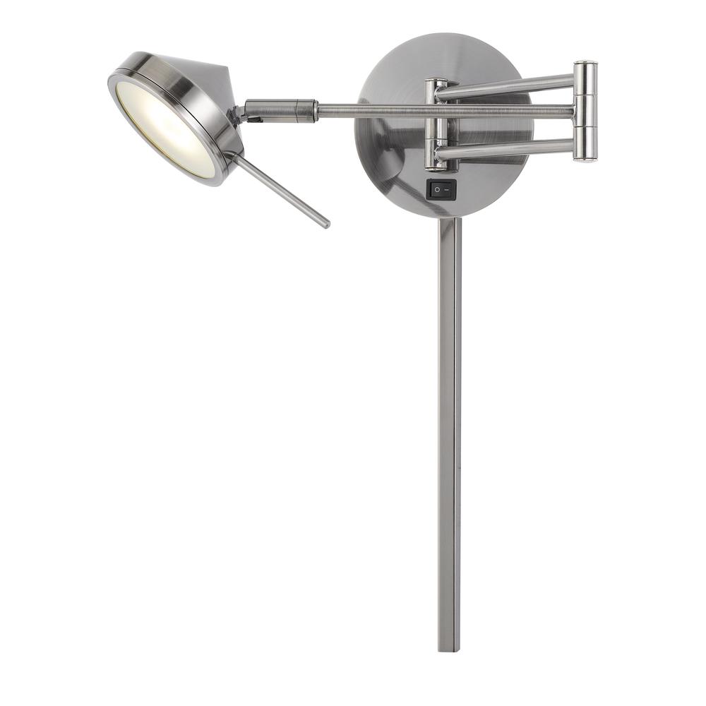 LED 6W Zug Wall Swing Arm Reading Lamp. 3 Ft Wire Cover included, WL2926GM. Picture 3