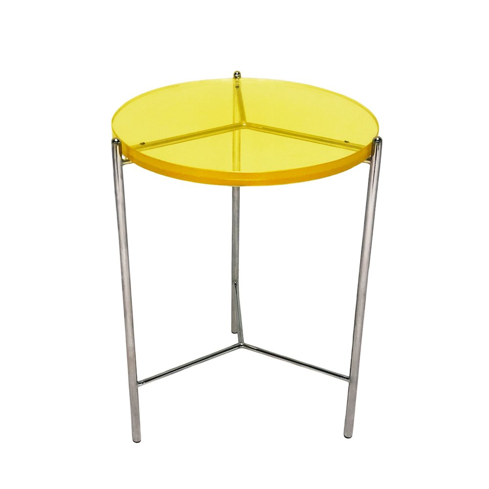 Bolt End Table 24" Yellow Top. Picture 1