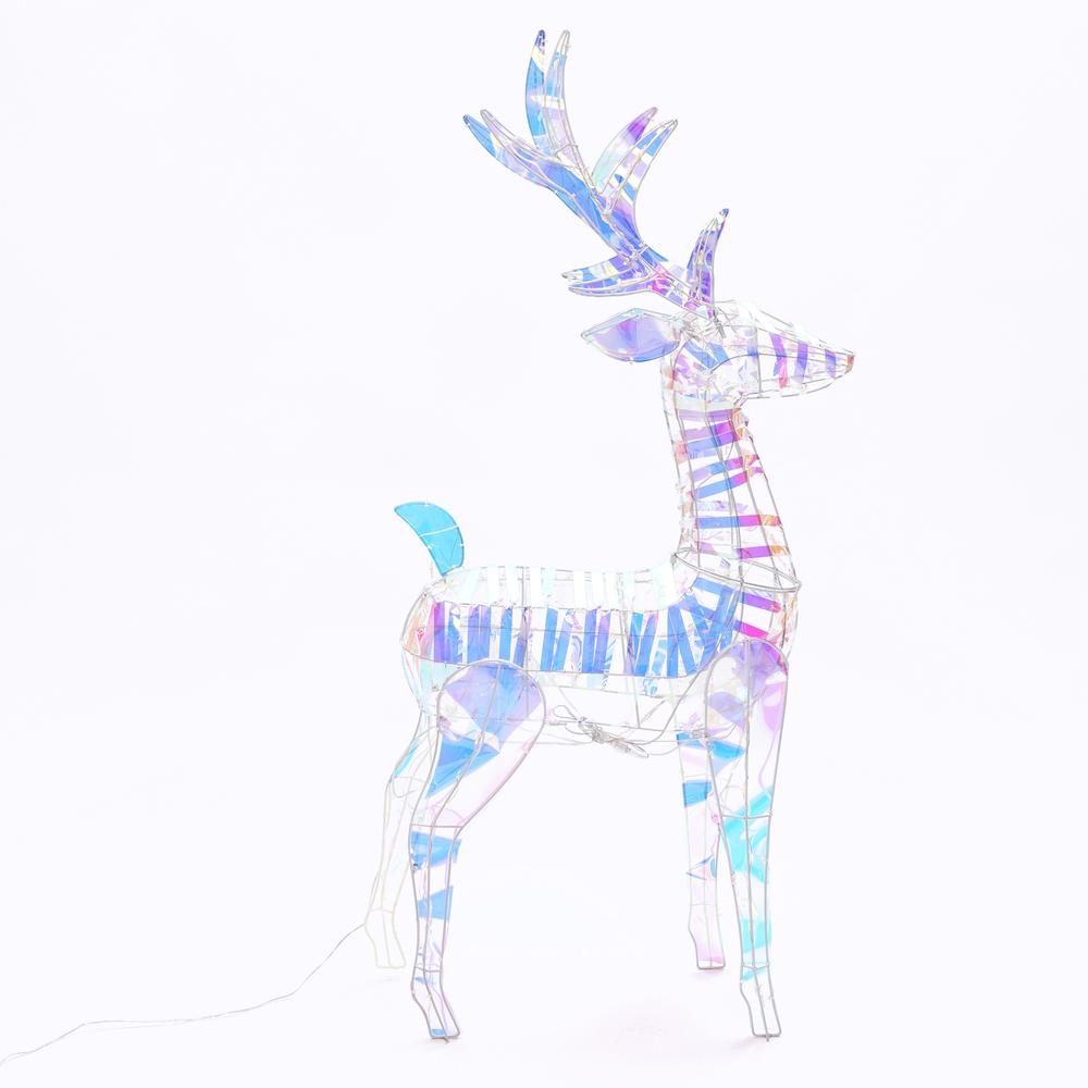 Magical Deer with Antlers Lighted LED Winter Holiday Yard Decoration. Picture 1