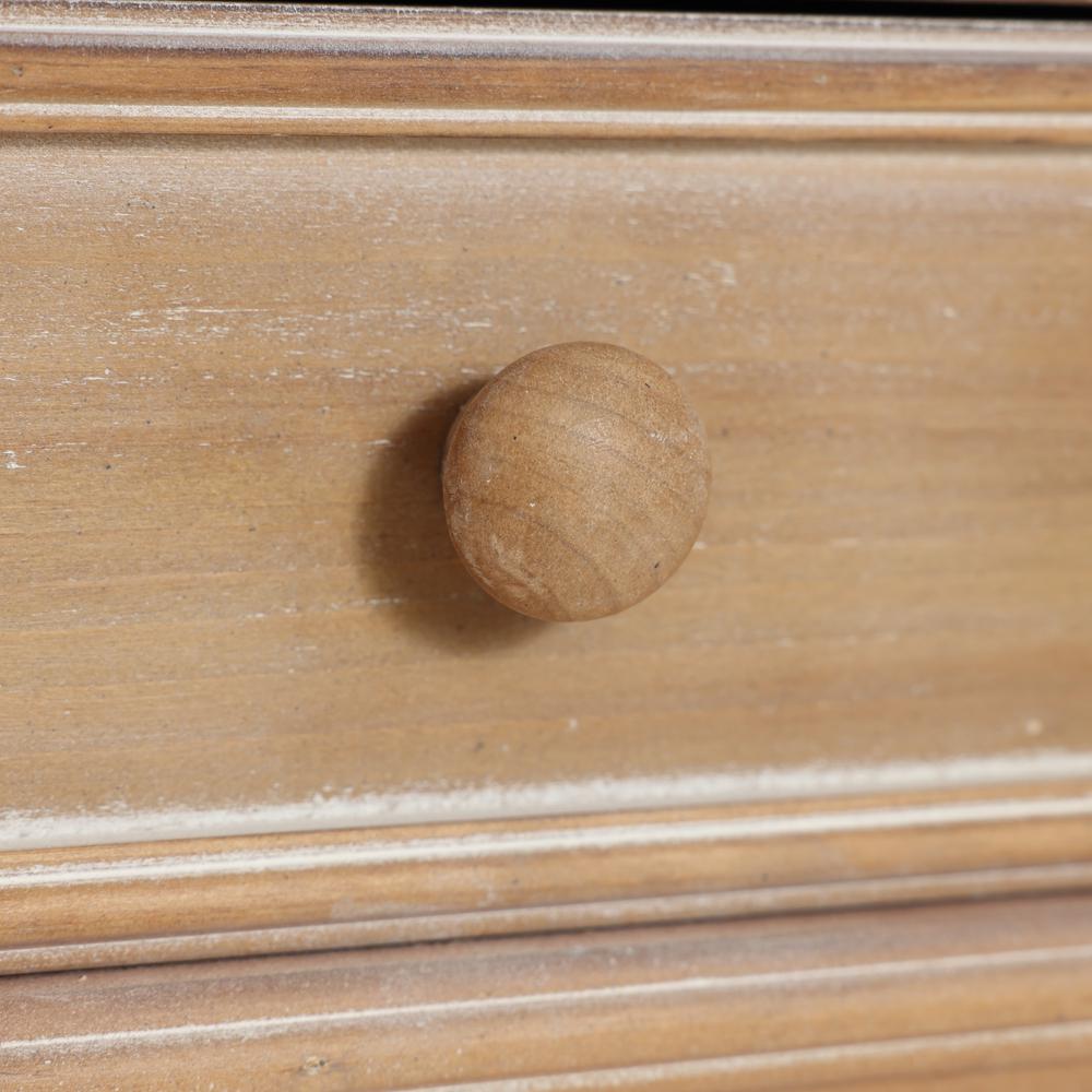 Distressed Wood 2-Drawer 2-Door Storage Cabinet. Picture 11