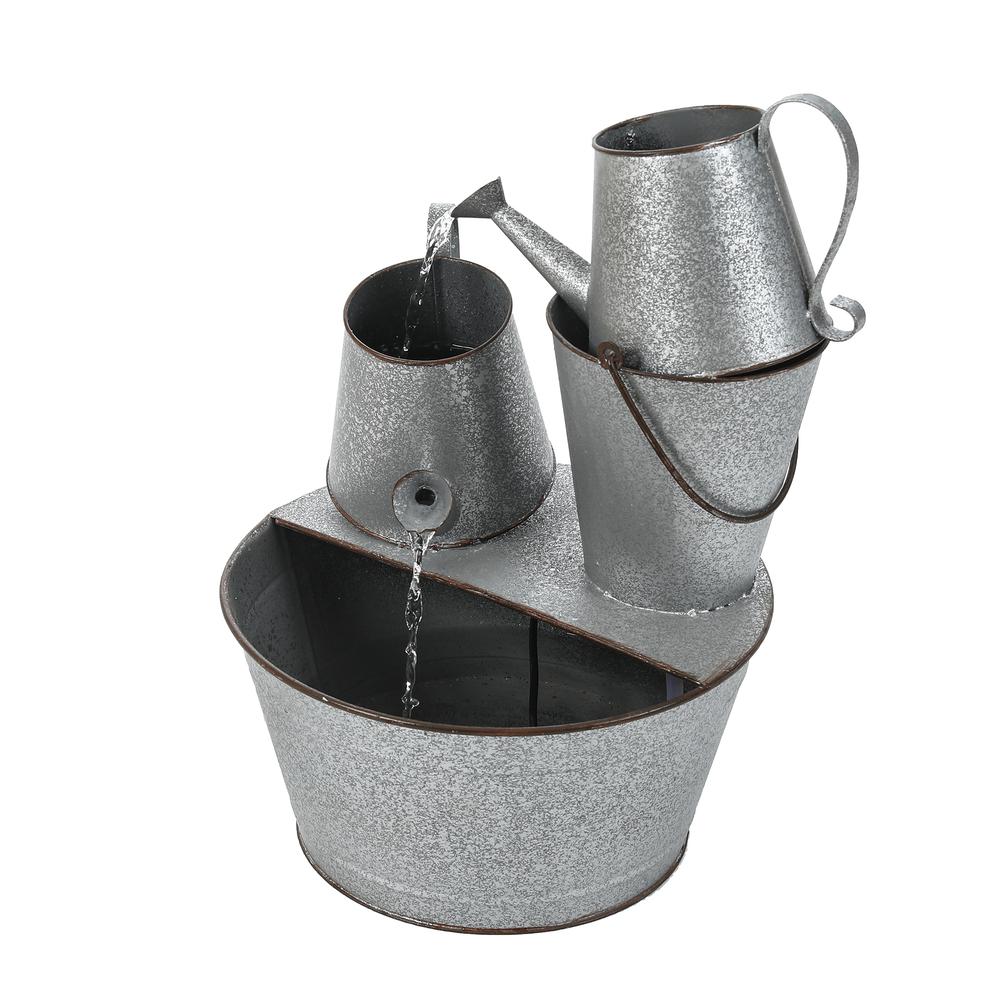 Metal Pitcher Outdoor Fountain. Picture 4
