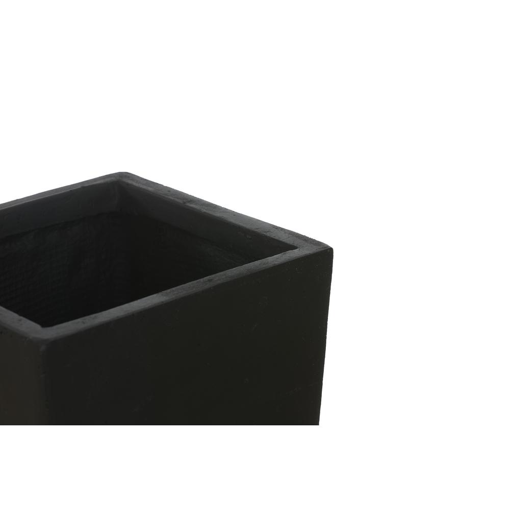 Black MgO 24.2in. H Tall Tapered Planter. Picture 7
