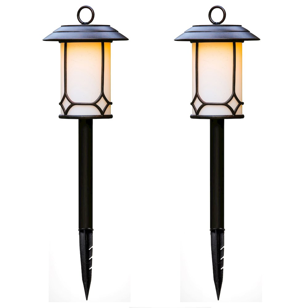 Set of 2 Classical Solar Pathway Lights. Picture 1