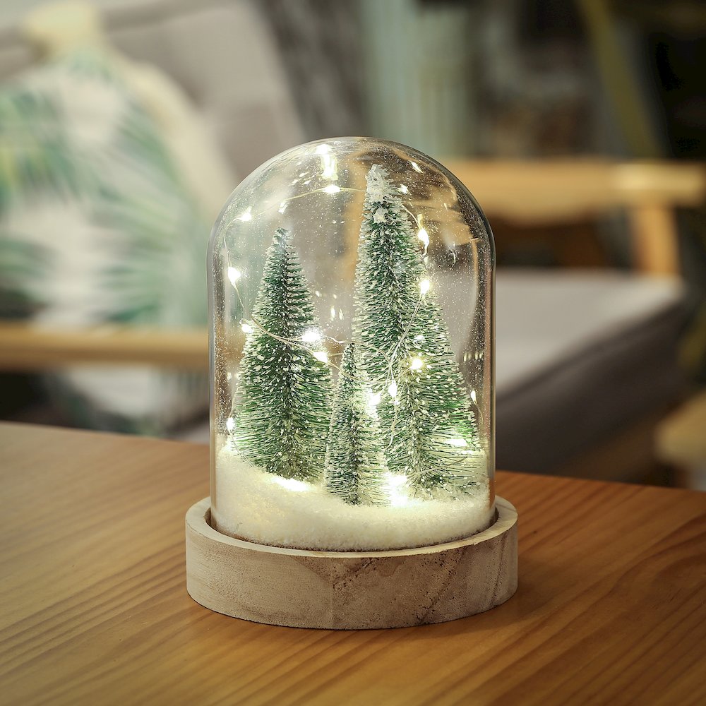 Christmass Tree LED Glass Dome. Picture 2