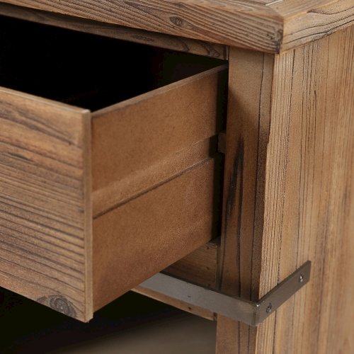 Rustic Wood Sliding Barn Door Wine Cabinet. Picture 6