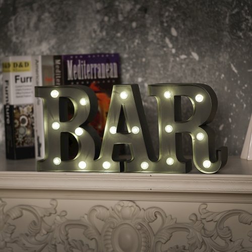 Illuminated Bar Marquee Battery-Op LED Sign, Freestanding or Wall Mounted. Picture 2