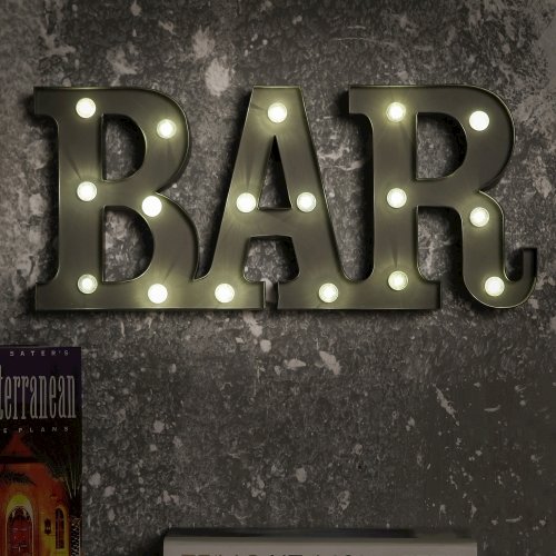 Illuminated Bar Marquee Battery-Op LED Sign, Freestanding or Wall Mounted. Picture 3