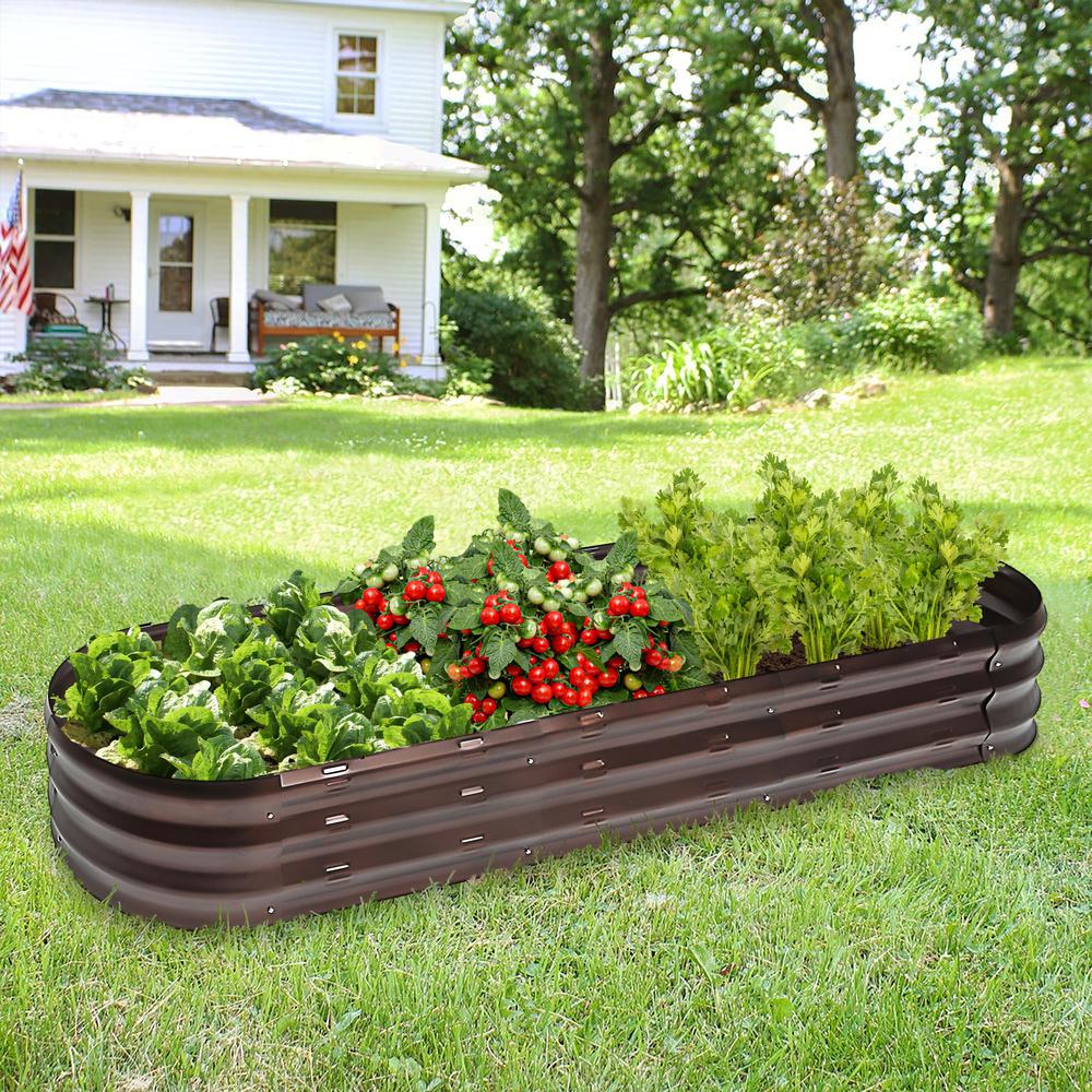 Metal Oval Garden Bed. Picture 9