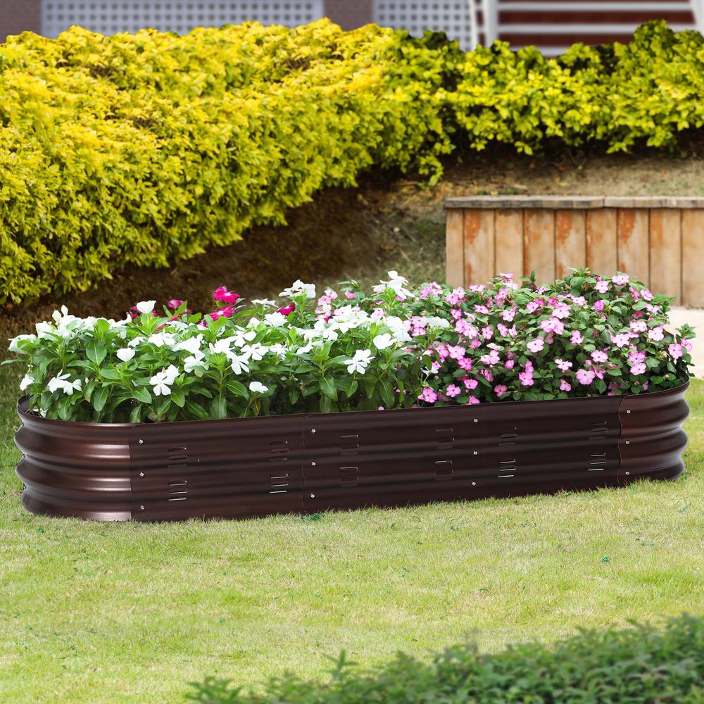 Metal Oval Garden Bed. Picture 6