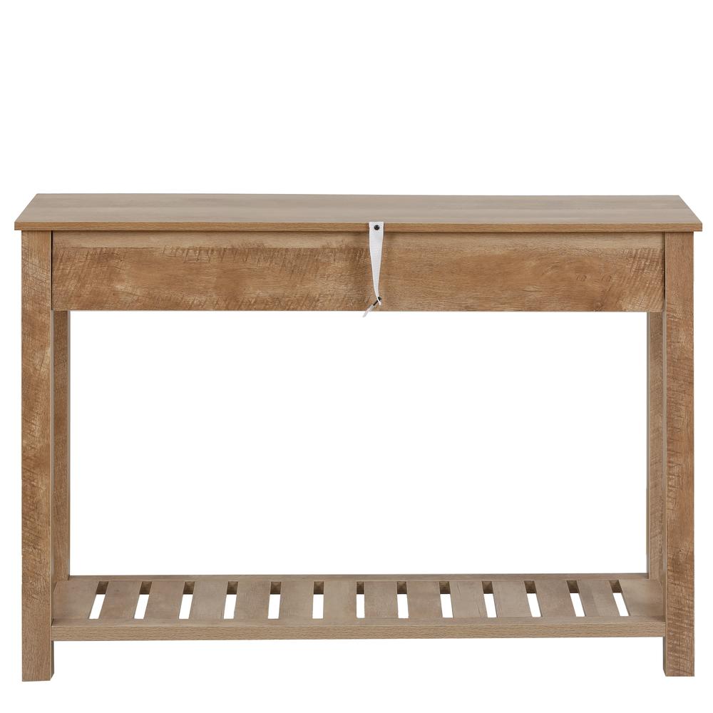 Farmhouse Rustic Engineered Wood Console Table. Picture 7