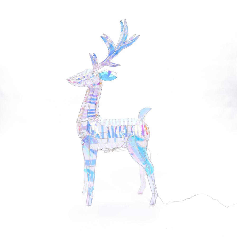 Magical Deer with Antlers Lighted LED Winter Holiday Yard Decoration. Picture 9