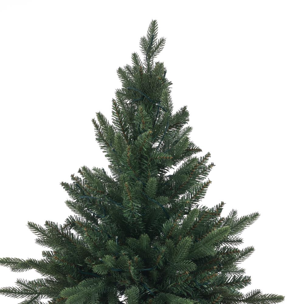 7ft Pre-Lit PE/PVC Artificial Green Christmas Tree. Picture 4