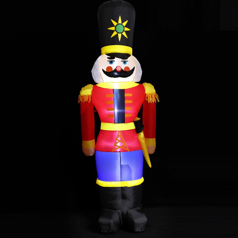 94" Nutcracker Soldier Inflatable with LED Lights. Picture 3