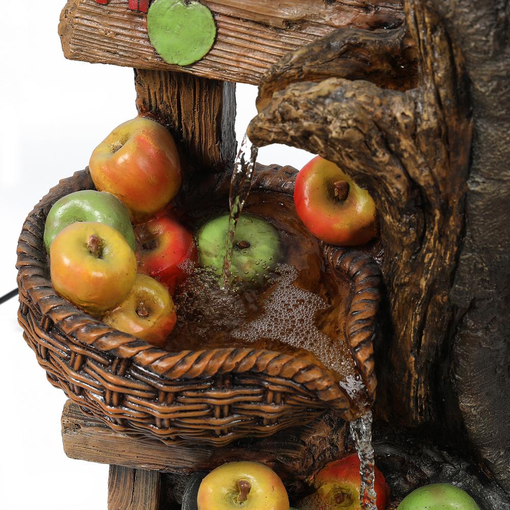 Resin Apple Tree Stand Outdoor Fountain. Picture 5